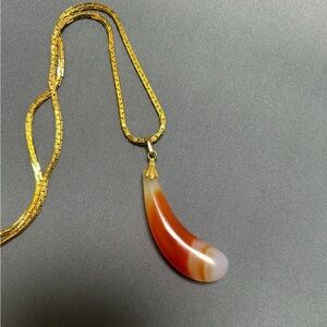 Vintage Japanese agate necklace